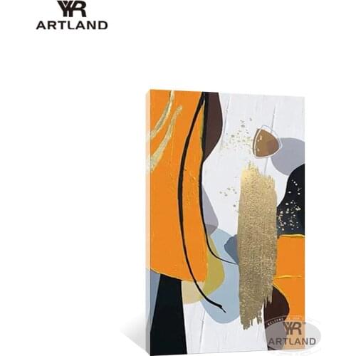 Cuadros para salon Poster on the wall Pure Handmade acrylic oil painting on canvas Bright color abstract picture for hotel decor