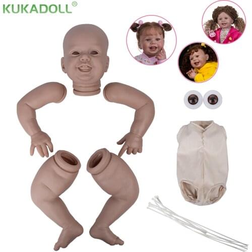Lifelike DIY Babies Reborn Doll Kits DIY Skin Silicone Kit For 27 Inches Baby Doll Head And Arms Legs Easy To Do Reborning