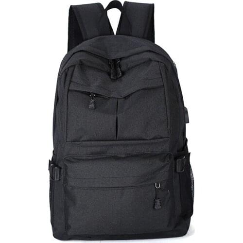 2018 USB Design Book Bags for School BackPack Casual Rucksack Daypack Oxford Canvas Laptop Fashion Man Backpacks