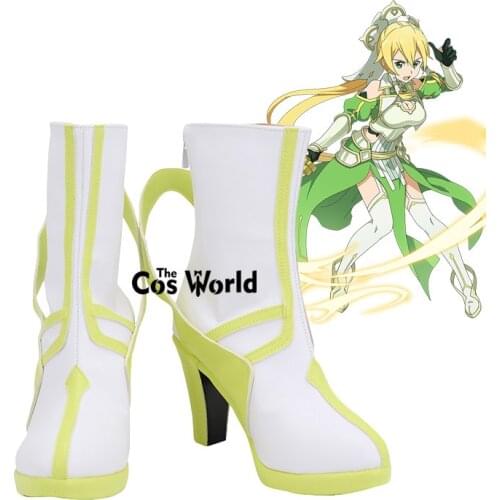 Sword Art Online Alicization War of Underworld Kirigaya Suguha Anime Customize Cosplay High Heels Shoes Boots