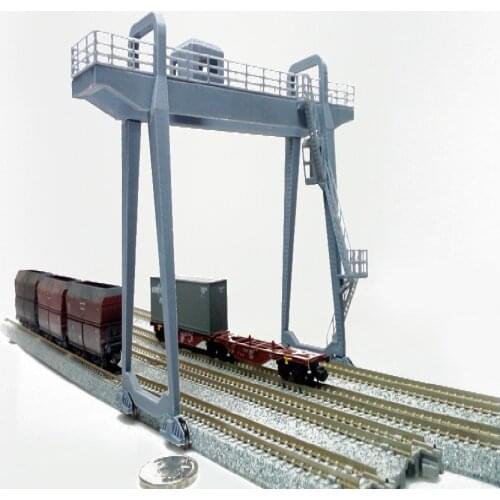 N Ratio 1/150 160 Train Railway Sand Table Scene Model Gantry Crane Crane Cargo Terminal