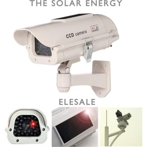 The solar energy Waterproof Fake Camera Two AA Battery LED Dummy Security Camera Ir Led Dome Camera Surveillance Camera