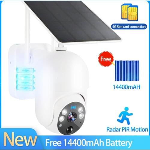 1080P Video Surveillance Camera CCTV WIFI Security Camera Rechargeable Battery PTZ Solar Camera HD Outdoor Home Security