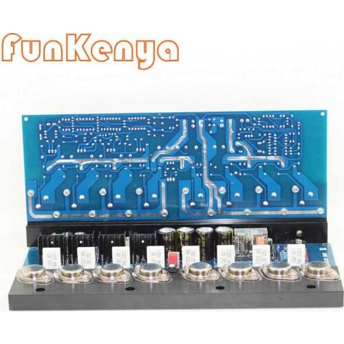 Stereo Class AB High Power Amplifier Board 100W + 100W KSA100 Gold Sealed Finished Audio Board 2pieces MJ15024G MJ15025G