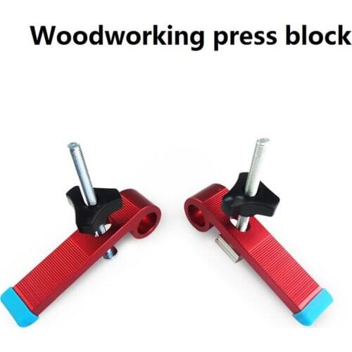 T Track Aluminum Alloy Wood Clamp Rail Slide Slot Stopper M8 Screw Positioning Limiter Miter Clip Fixed Clamp Woodworking Tools