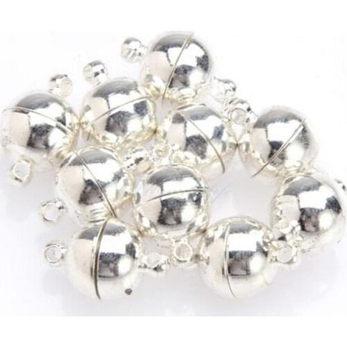 1/10pcs/lot 8mm Jewelry Bracelet Necklace Strong Magnetic Clasp DIY Connectors Accessories Making Fittings