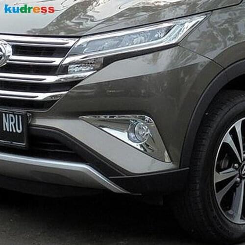 For Toyota Rush 2018 2019 2020 Accessories Car Front Fog Lights Decoration Fog Lamp Frame Cover Trim ABS Chrome