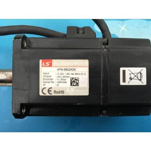 APM-SB02ADK , servo motor , used in good condition . 80% appearance new , good working , free shipping