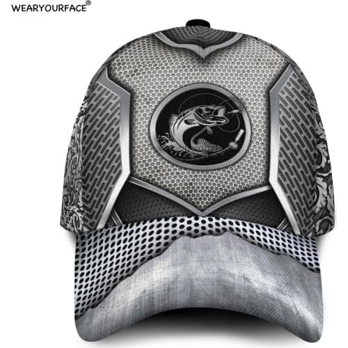 Fishing Shield Hunter Animals 3D All Over Printed Snapback Hat Men Women Adult Hip Hop Headwear Outdoor Sun Visor Baseball Cap