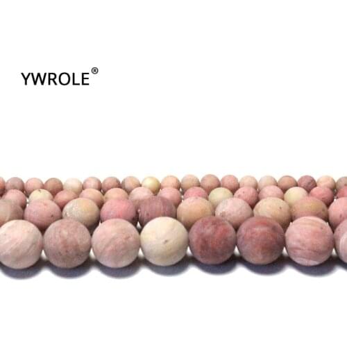 Wholesale AAA Natural Dull Polish Matte Rhodochrosite Natural Stone Beads For Jewelry Making DIY Bracelet Necklace 4/6/8/10mm