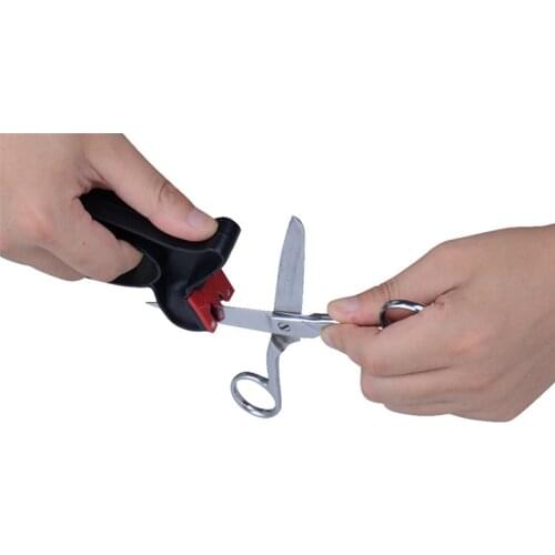 Household Kitchen Gadaget Manual Scissor Stainless Steel Blade Sharpening Tool Portable Mini Handheld Easy Knife Sharpener