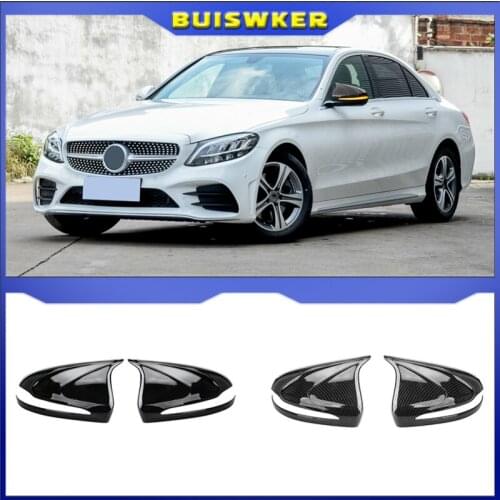 For Mercedes-Benz C260L Rearview Mirror Cover E-Class C-Class C200L E300L Carbon Fiber Reversing Shell S-Class GLC