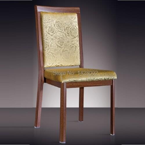 Woodgrain aluminum dining chair LQ-L808