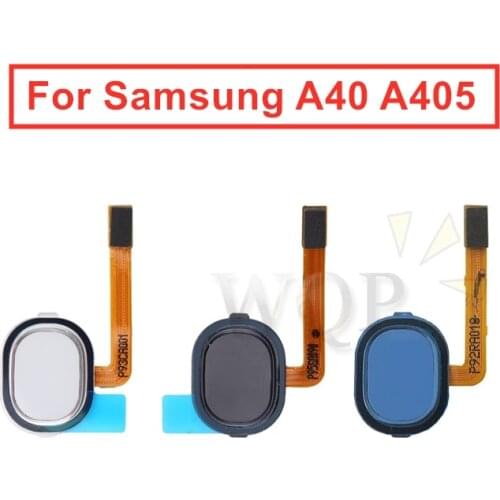 For Samsung Galaxy A40 A405 Fingerprint Scanner Flex Cable Touch Sensor ID Home Button Return Ribbon Flex Cable Repair Parts