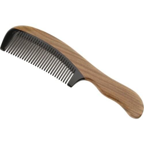 Natural Sandalwood Comb Wide Teeth Anti-static Head Massage Hair Care Wooden