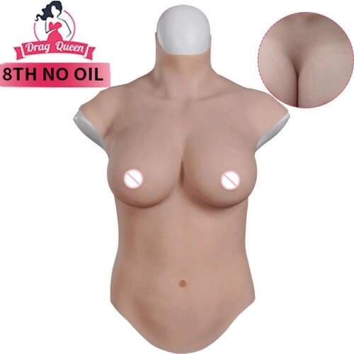 Drag Queen 8th Generation Breast Plate For Transgender Breast Forms For Crossdresser Silicone Breast Forms Cosplay Shemale Boobs