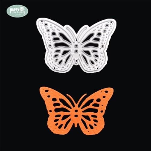 Happymems Cutting Dies Butterfly Card Making Shape Stencil Template Bookmark Scrapbooking Painting Embossing DIY Metal Crafts