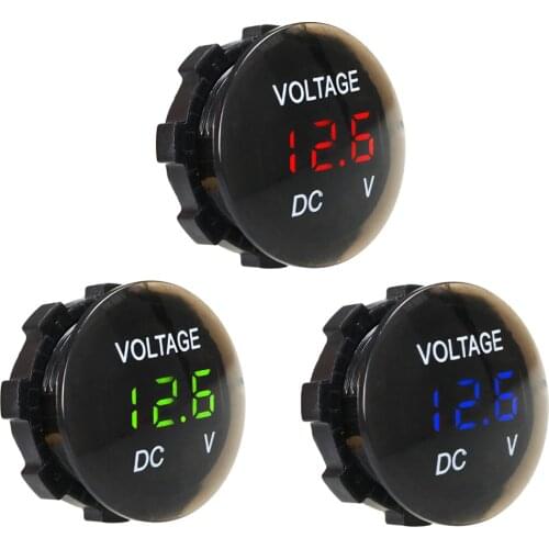 Voltage Meter Tester Led Display For Car Auto Motorcycle DC 12V-24V Mini Digital Voltmeter Ammeter Dropship