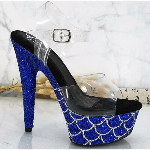 Leecabe stock 15CM/6inches platform Pole Dance sandals shoes