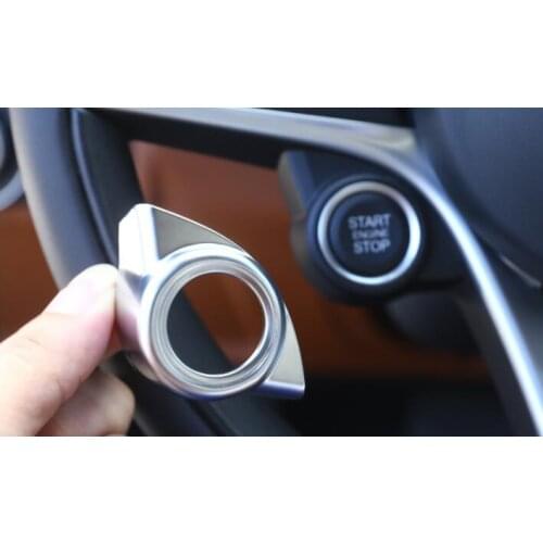 For Alfa Romeo Giulia Stelvio 2017 ABS Matte Chrome Interior Start Engine Stop Cover Trim Car Accessories
