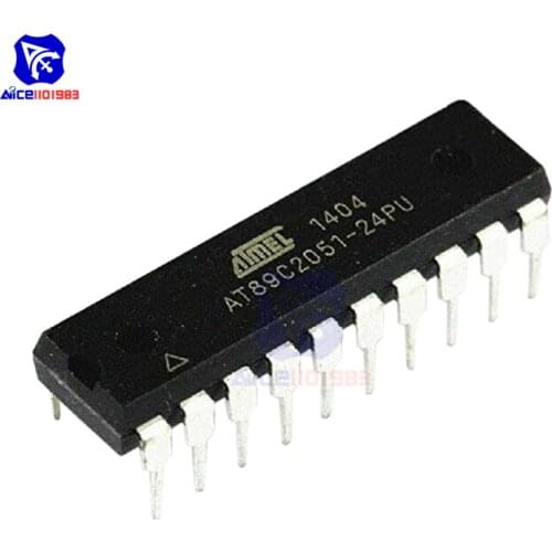 Diymore IC Chips AT89C2051-24PU AT89C2051 DIP-20 Microcontroller Orginal Integrated Circuits