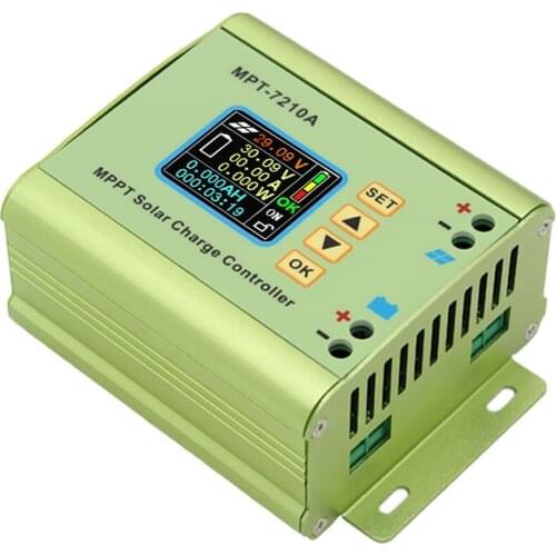 MPT-7210A Solar Panel Charge Controller with LCD Display Aluminum Alloy MPPT Panel Charge Controllers