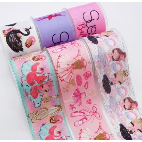 Cartoon Grosgrain/Satin Ribbon Cartoons Printed Ribbon For Crafts Decoration Bow 10Yards 29725