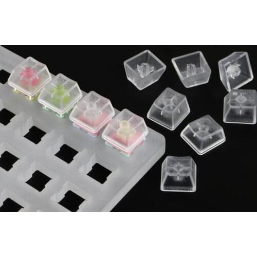 Oem High transparent keycap With free key cap puller Customized Limpid Resin Key Cap Mechanical Keyboard Handmade Backlit Keycap