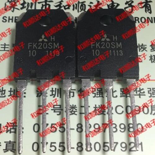 Original New 2pcs / FK20SM-10 TO-3P 500V 20A TO3P