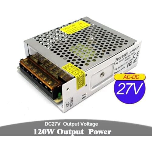 Variable 27V DC Switching Power Supply 4.4A 120W Driver transformer AC100-240V AC-DC 27V SMPS For Communication Equipment Motor
