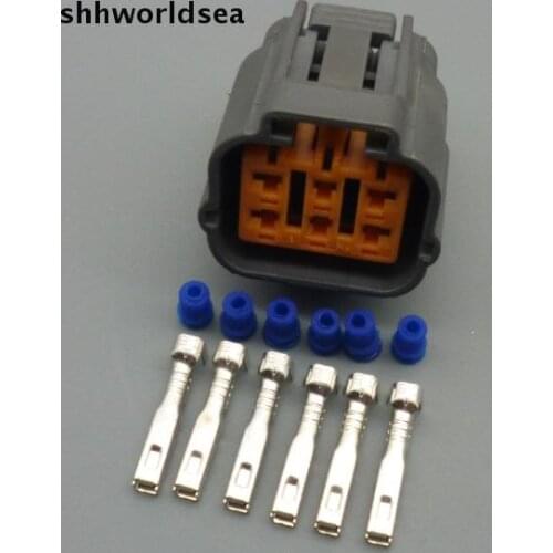 Shhworldsea 10set 6 Pin/way 2.2mm car waterproof connector,Auto Electrical plug refit connector for car Motorcycle ect 6195-0021