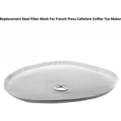 4" Replacement Steel Filter Mesh Durable Compact For French Press Cafetiere Coffee Tea Maker HG9516