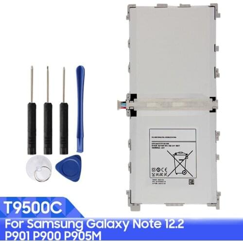 Replacement Tablet Battery T9500C For Samsung Galaxy Note 12.2 P900 P901 P905 SM-T900 SM-P905 T9500E T9500U T9500K 9500mAh
