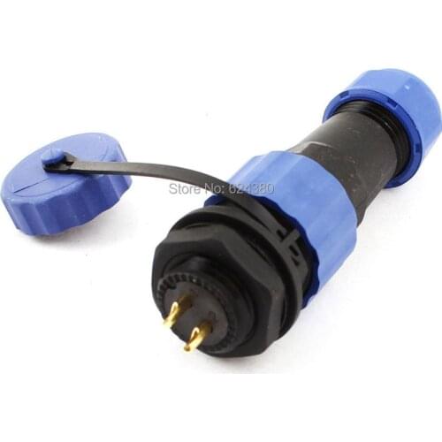 Waterproof Plastic Aviation Plug Socket SD16 16mm 2 Pin 2P Panel Mount Solder Connector IP68 Female Male Straight Discount