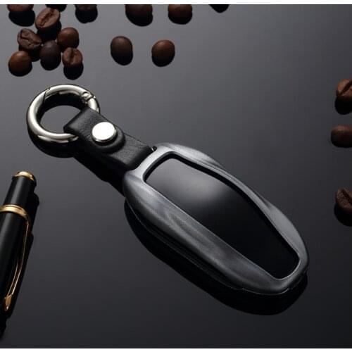 High Quality Car Aluminium Alloy Key Holder Cover Case For Tesla Model 3 Model S Keychain Key Pocket Wallet Protect Car-Styling