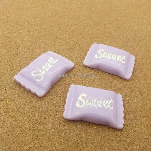 1pcs/lot resin flat back purple sweet candy 23mm simulation of food Cabochon Scrapbook DIY phone decoration B303-13