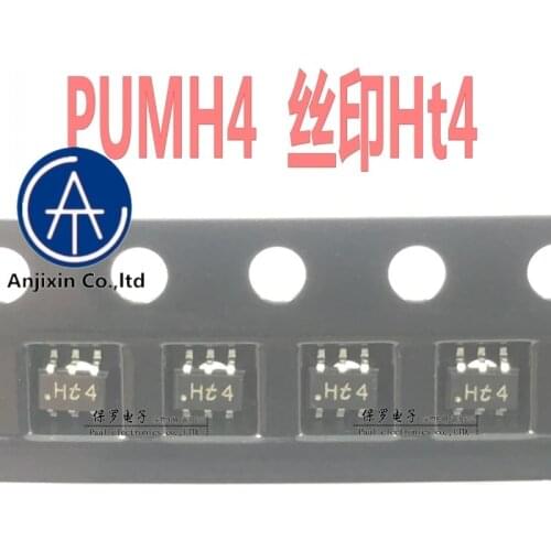 10pcs 100% orginal new built-in resistance transistor PUMH4 silk screen Ht4 SOT-363 real stock