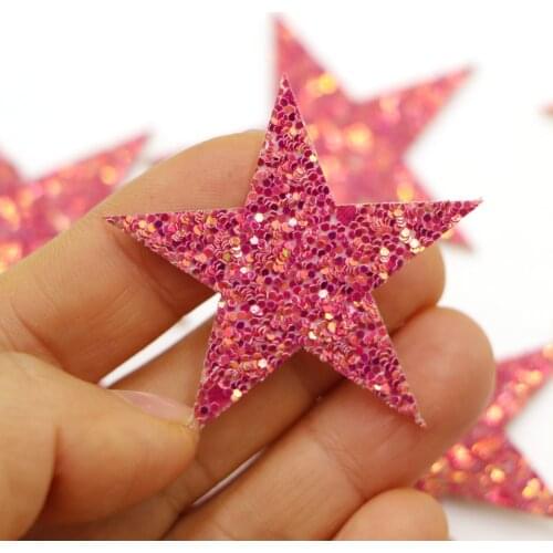 10pcs/lot Sequined Star Patch Glitter Stars Iron On Badges Multicolor For Clothes Badge Paste For Clothes Bag Pant shoes Diy Hot