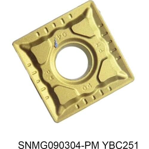 100% Original SNMG 090304-PM SNMG090308-PM SNMG090304-PM SNMG090308-PM YBC251 Four Angle CNC Milling Cutter Insert Lathe Tools