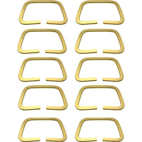 10x Multi-Purpose Metal D Ring Semi-Circular D Ring for Hardware Bags Ring Hand DIY Accessories