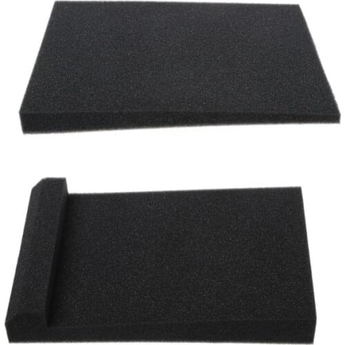 2 Pcs Sponge Studio Monitor Speaker Acoustic Isolation Foam Isolator Pads 30x20x4.5cm