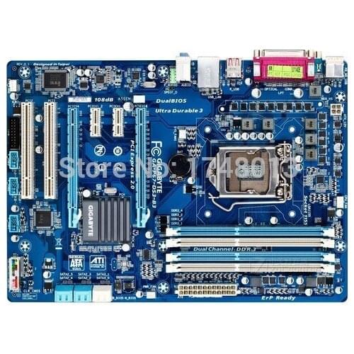 Free shipping original motherboard for gigabyte GA-P67-DS3-B3 LGA 1155 DDR3 P67-DS3-B3 32GB H61 desktop motherboard