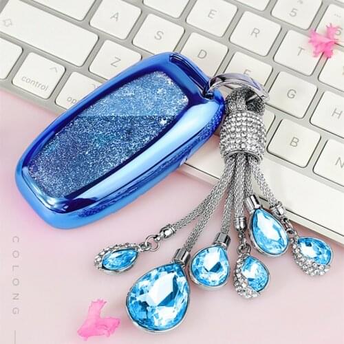 Quicksand TPU Car Key Cover Fob Case Shell For Audi A1 A3 A4 A5 A6 A7 A8 Quattro Q3 Q5 Q7 2009 2010 2011 2012 2013 2014 2015