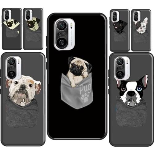 Yorkie Pug French Bulldog Middle Finger For Xiaomi Mi 10T Pro 9T Mi Note 10 Lite 11 Ultra Case For POCO M3 F3 X3 Pro Back Cover