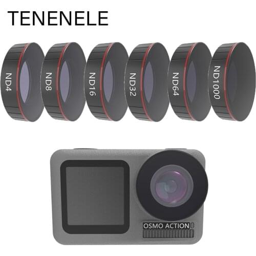 TENENELE Optical Glass Filter For DJI Osmo Action CPL UV ND/4/8/16/32/1000 Filters For Osmo Action Sport Camera Lens Accessories