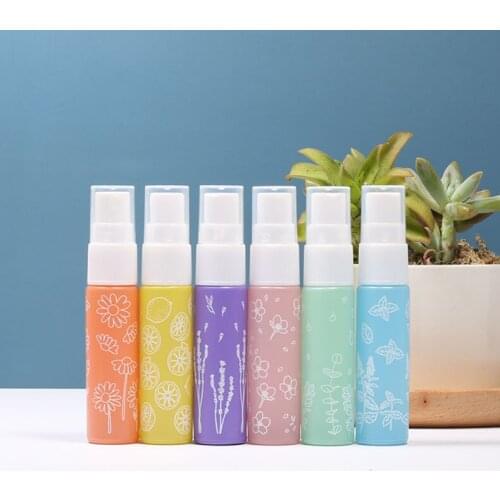 10ml Portable Frosted Colorful Thick Glass Roller Essential Oil Perfume Bottles Travel Refillable Rollerball Vial Spray Caps