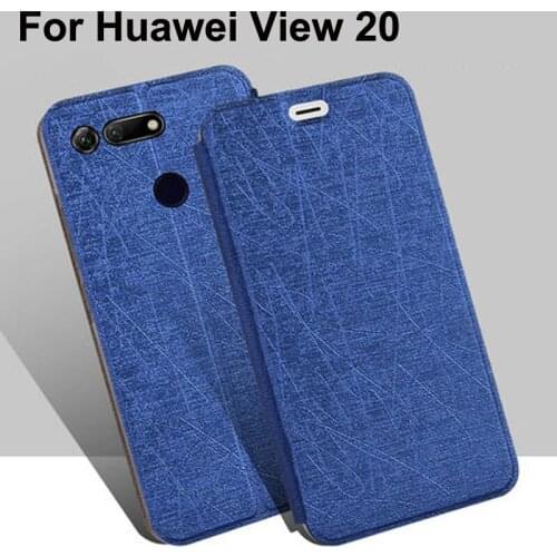 For Huawei View 20 Case Flip Stand Leather Cover For Huawei View20 Phone Cases PCT-AL10 Silicone Protective Case View 20 coque