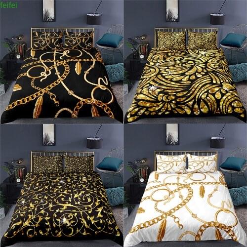 Bedding Set Luxury Home Decor Bed Sets Duvet Cover 2/3 Piece With Pillowcase Single Double Full Queen Size