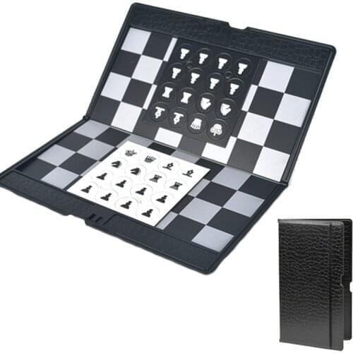 Magnetic Internationality Chess Pieces Mini Portable Folding Travel Board Games for Children Aldult Family Entertainment Gift