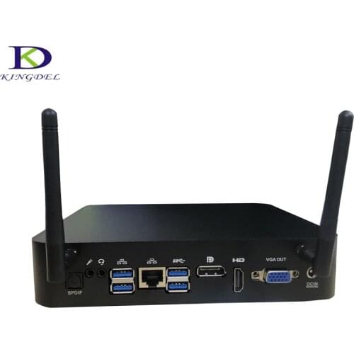 Newest Support Three Display Mini PC Intel Core i7 7700HQ 16G DDR4 512G SSD Plus 2.8GHz up to 3.8GHz Mini HTPC Computer win 10